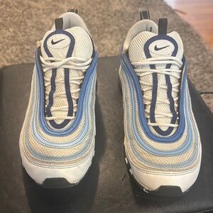 Nike Air Max 97 in Blue, White, and Gray. Size: 11